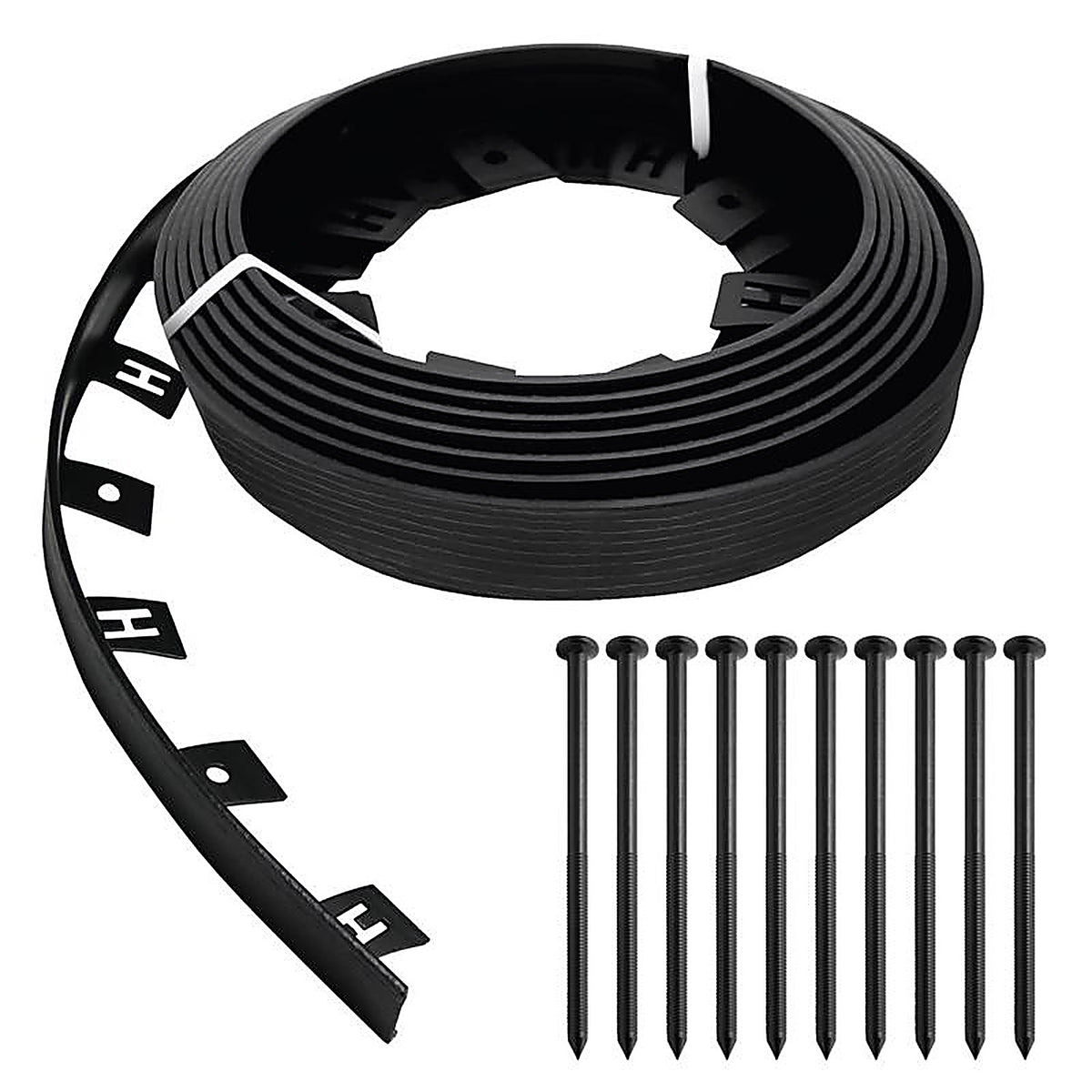 Master Mark - 41225 - 25 Ft. L X 3.2 In. H Plastic Black Coiled Edging