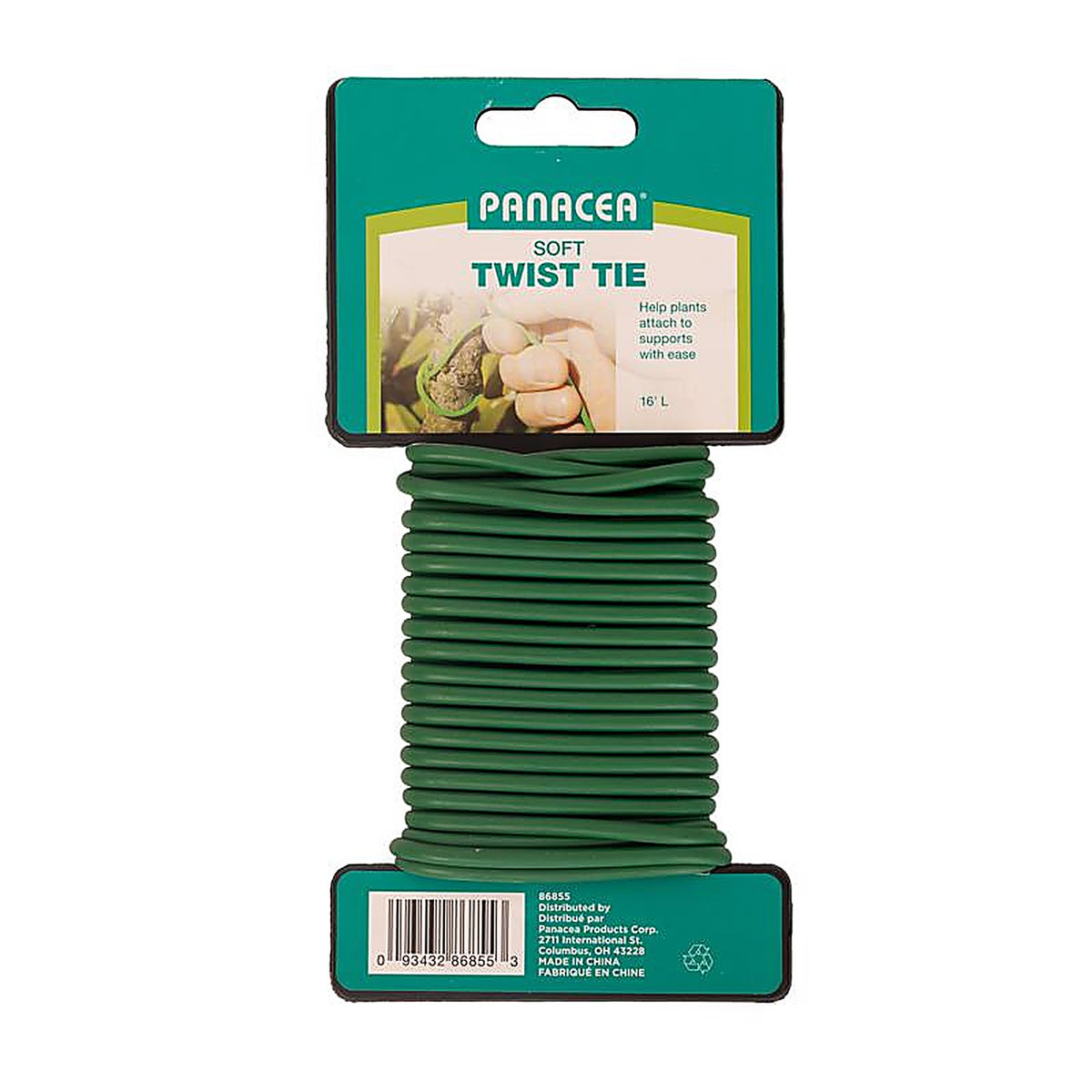 Panacea - 86855 - Green Coated Wire Plant Tie