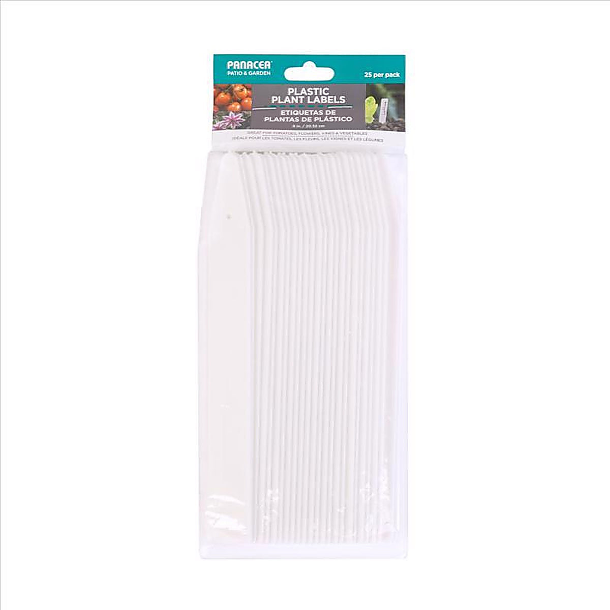 Panacea - 86872 - 8 In. H X 4 In. W X 0.6 In. D White Plastic Plant Label