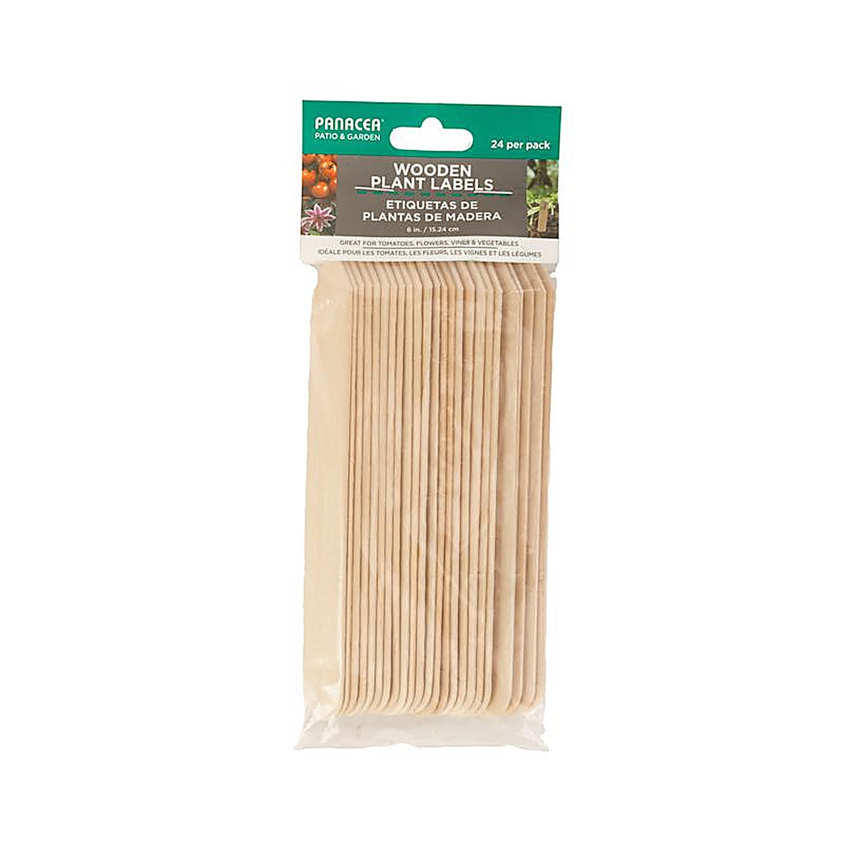 Panacea - 86857 - 6 In. H X 5.9 In. W X 0.75 In. D Brown Wood Plant Label