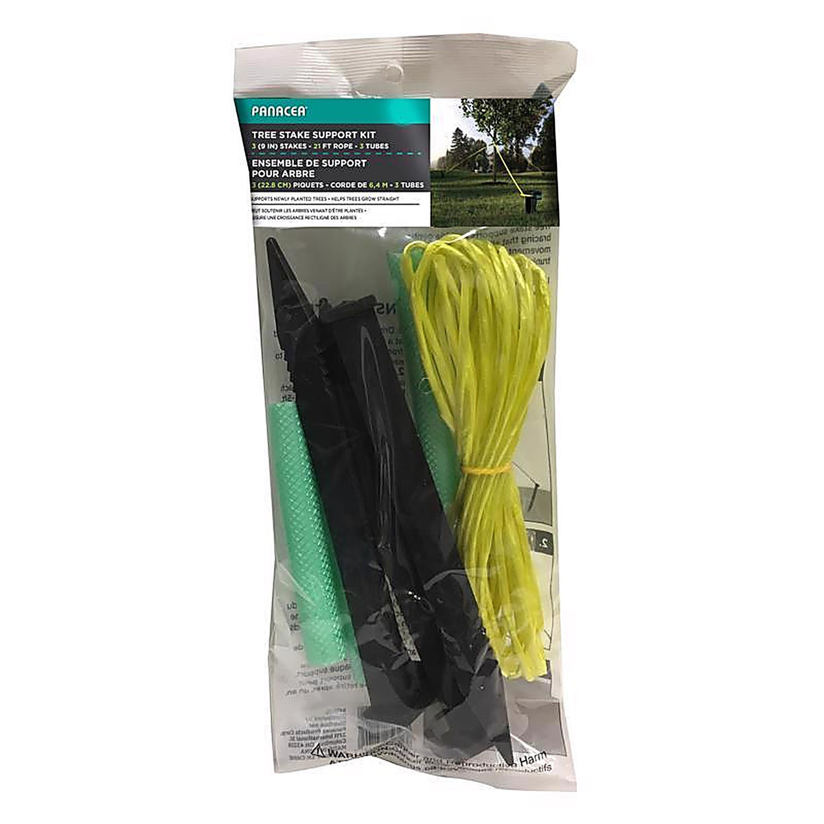 Panacea - 84140 - 9 In. H Black Plastic Tree Stake Kit
