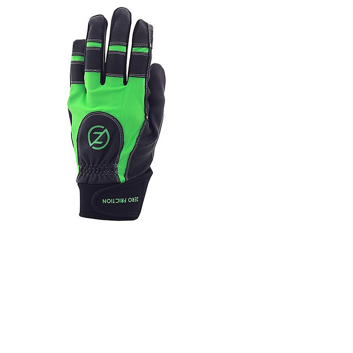 Zero Friction - WG15008 - Mens Work Gloves Black/Lime One Size Fits Most 1 Pair