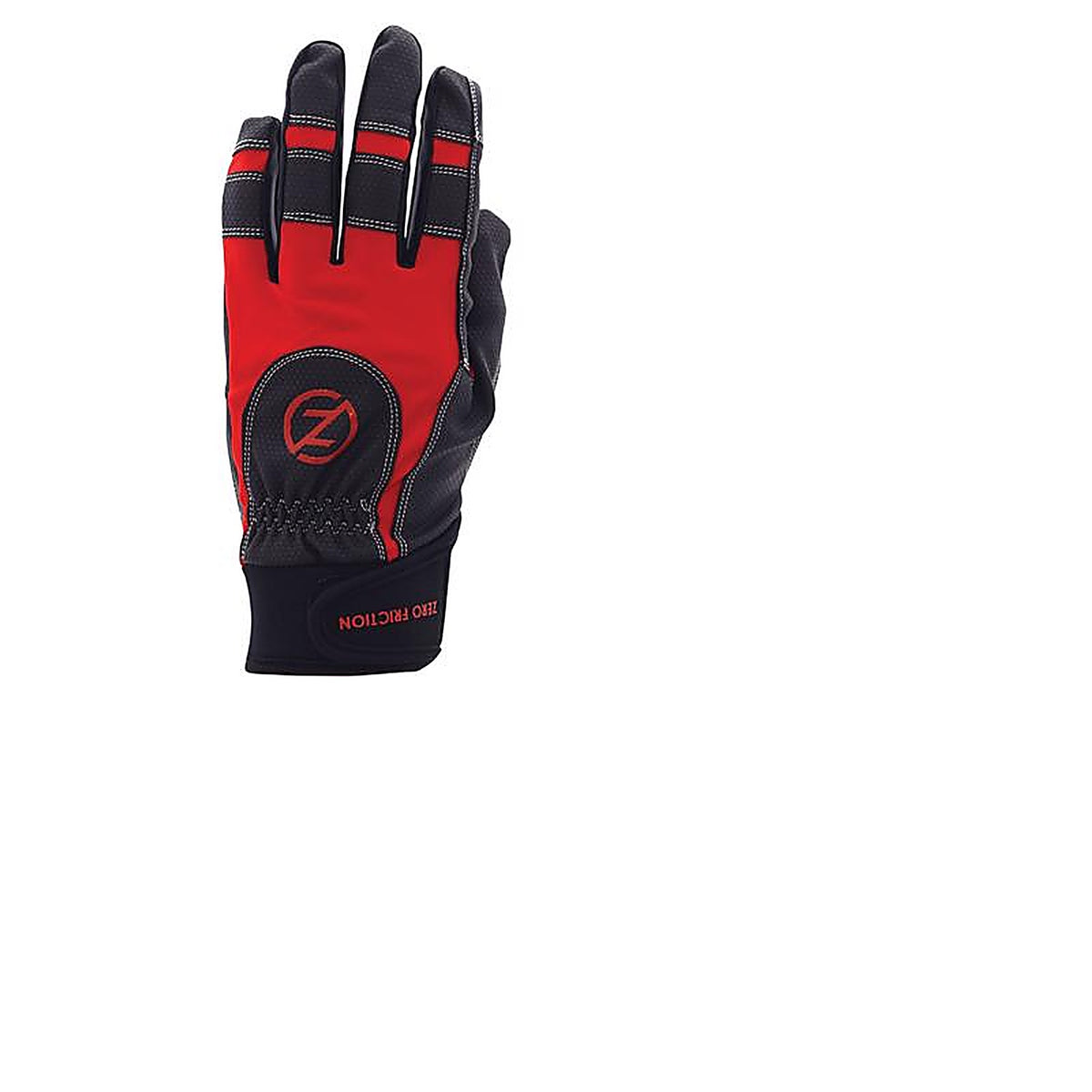 Zero Friction - WG15009 - Mens Work Gloves Black/Red One Size Fits Most 1 Pair