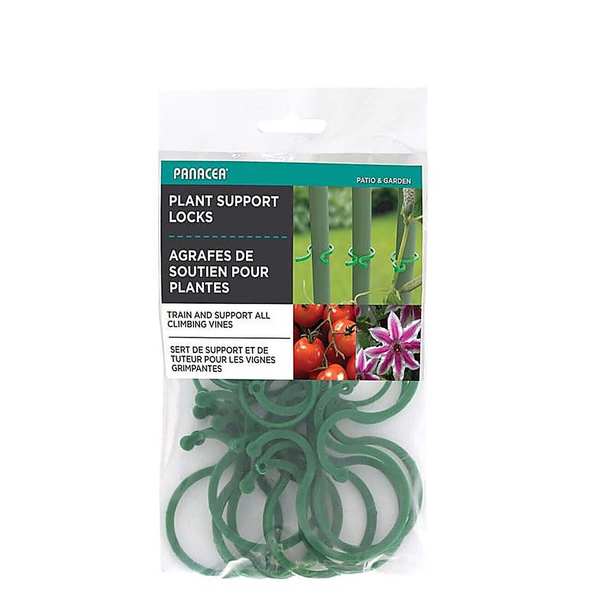 Panacea - 89965 - 8.07 In. H Green Plastic Plant Locks