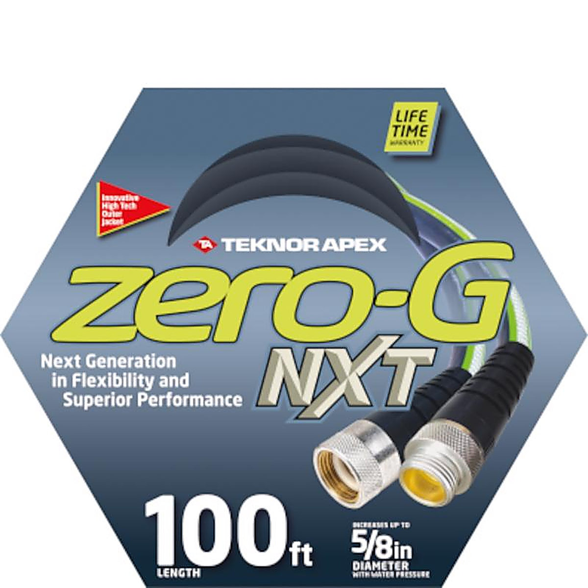 Teknor Apex - 5100-100 - Zero-G 5/8 In. D X 100 Ft. L Heavy Duty Garden Hose