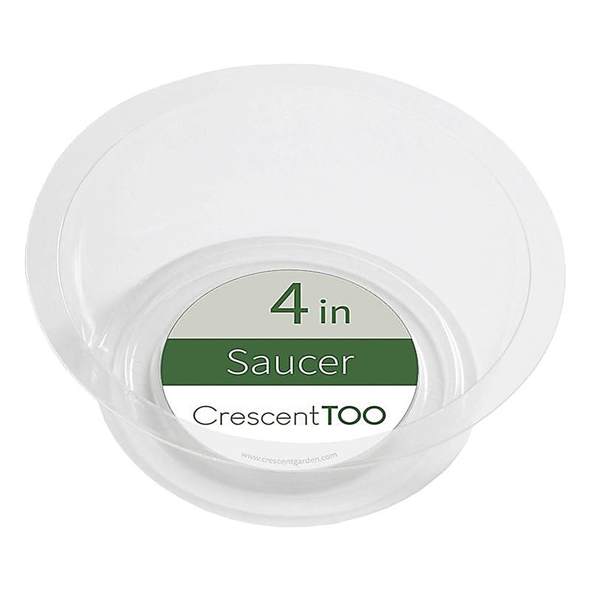 Crescent Garden - BV040S00C - 1.5 In. H X 4 In. D Polyethylene Plant Saucer Clear