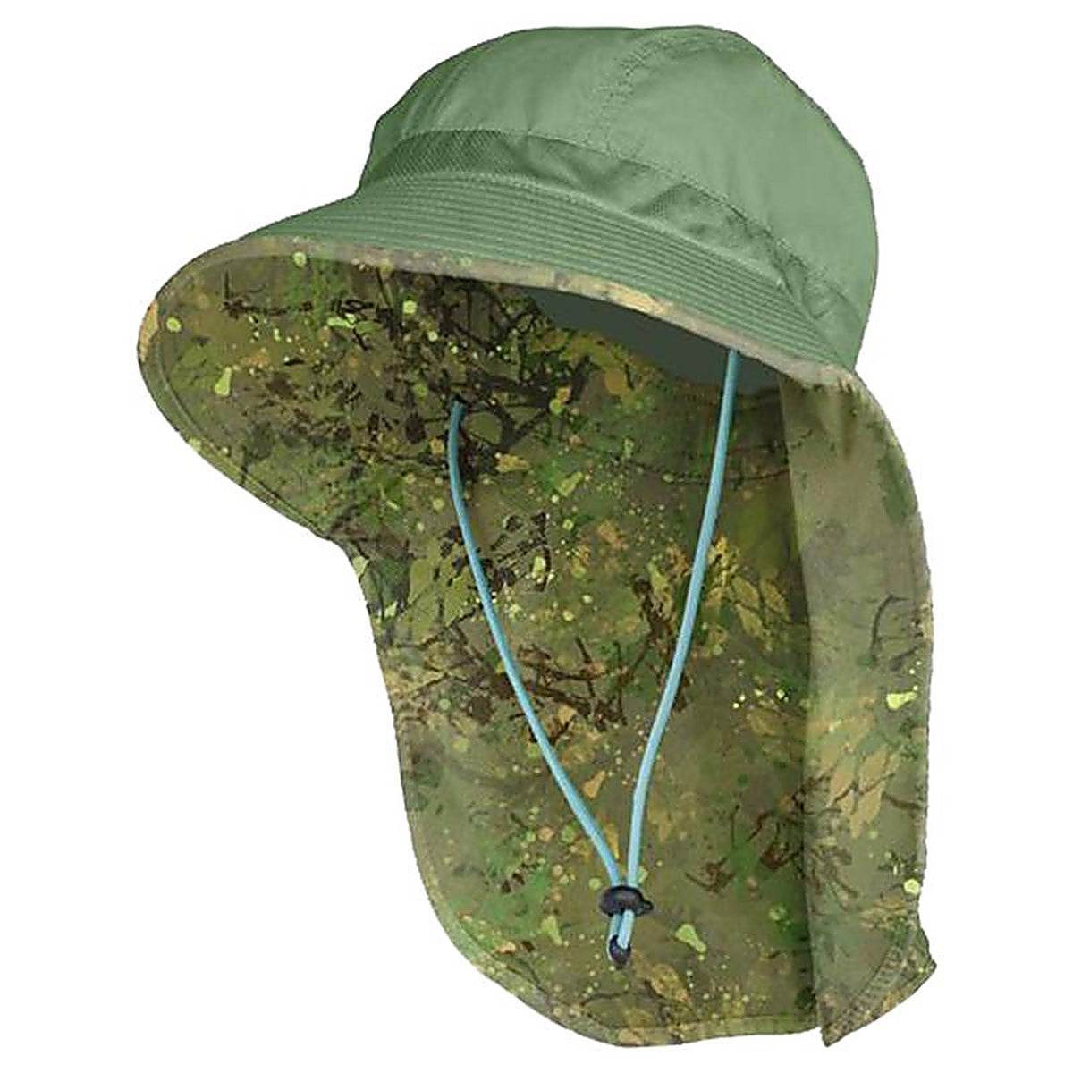 Farmers Defense - HT-SN-GBC - Camo Sun Garden Shade Hat Green One Size Fits All