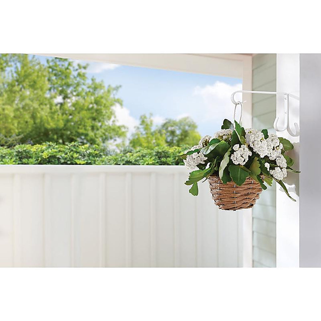 Living Accents - 58026 - White Steel 6 In. H Basic Plant Hook 1 Pack