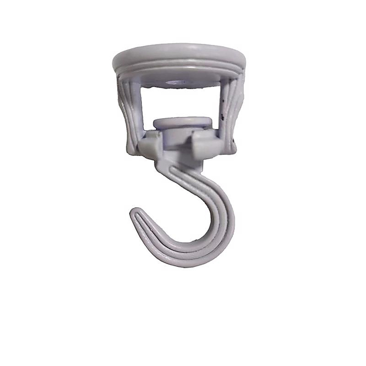 Living Accents - 58031 - White Zinc 3.56 In. H Swivel Swag Hook 1 Pack