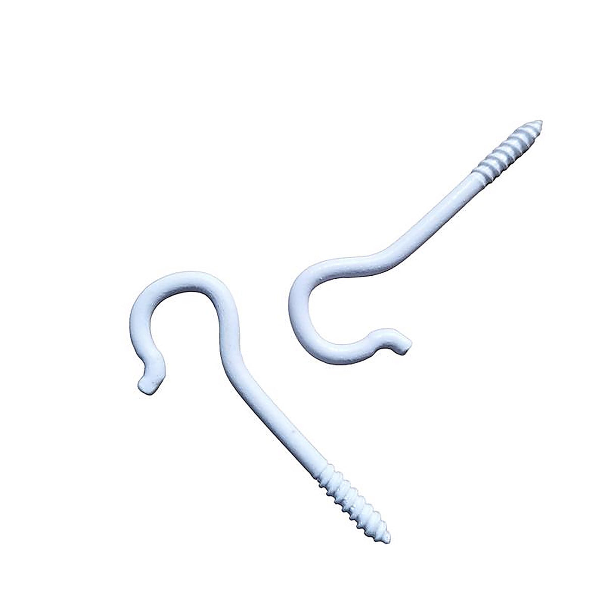 Living Accents - 58039 - White Steel 2.5 In. H Sturdy Swag Hook 5 Pack