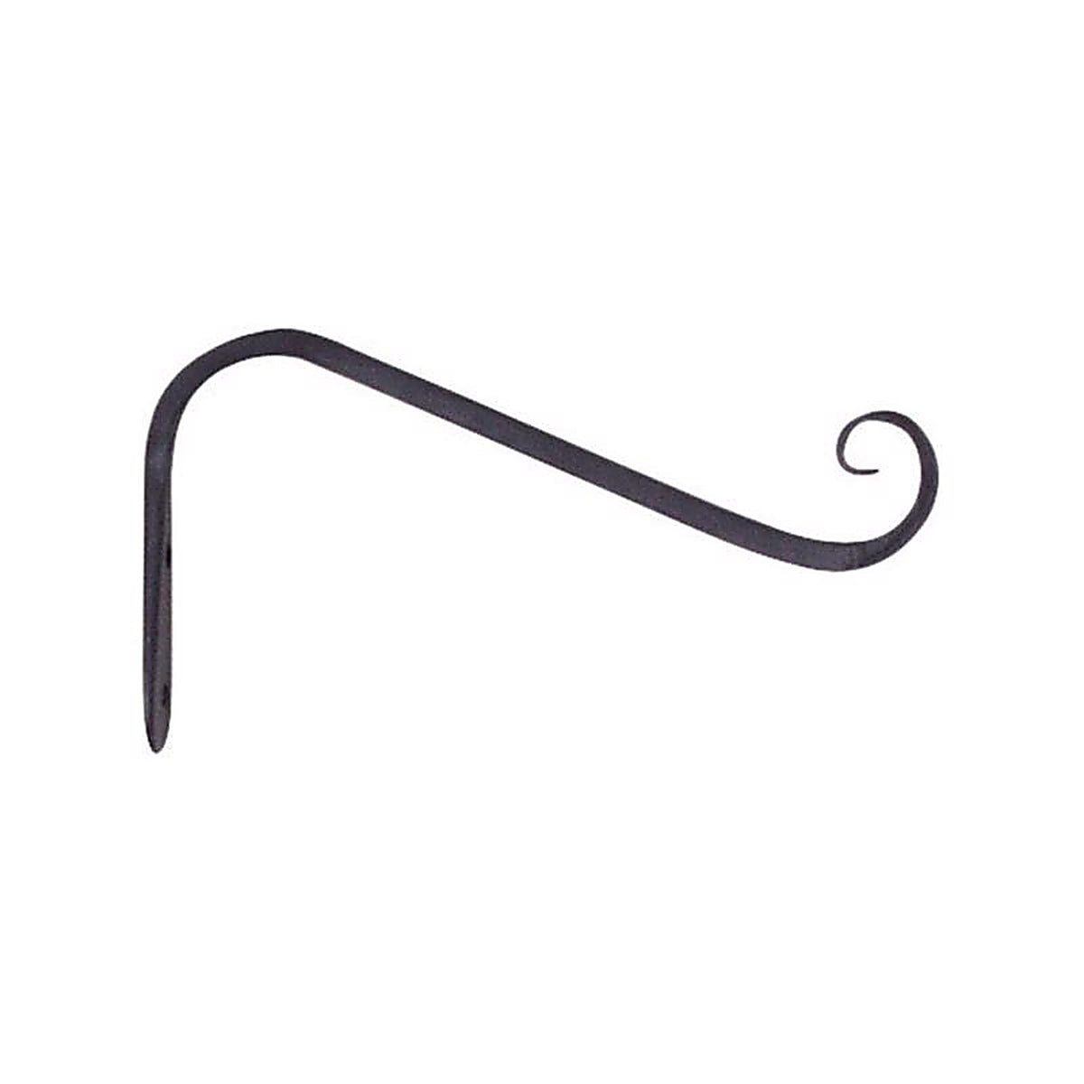 Living Accents - 58002 - Black Wrought Iron 5 In. H Forged Angled Plant Hook 1 Pack