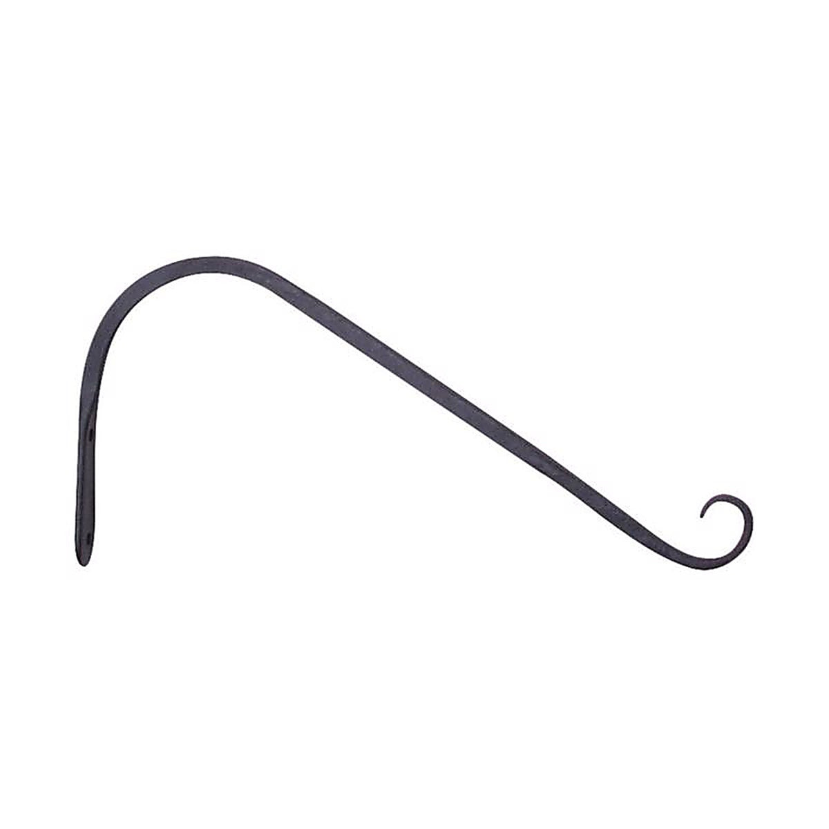 Living Accents - 58003 - Black Wrought Iron 12 In. H Forged Angled Plant Hook 1 Pack