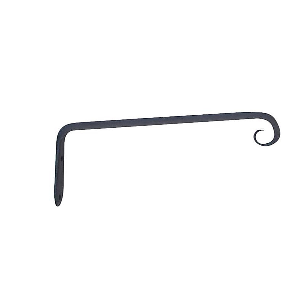 Living Accents - 58006 - Black Wrought Iron 10 In. H Forged Straight Plant Hook 1 Pack