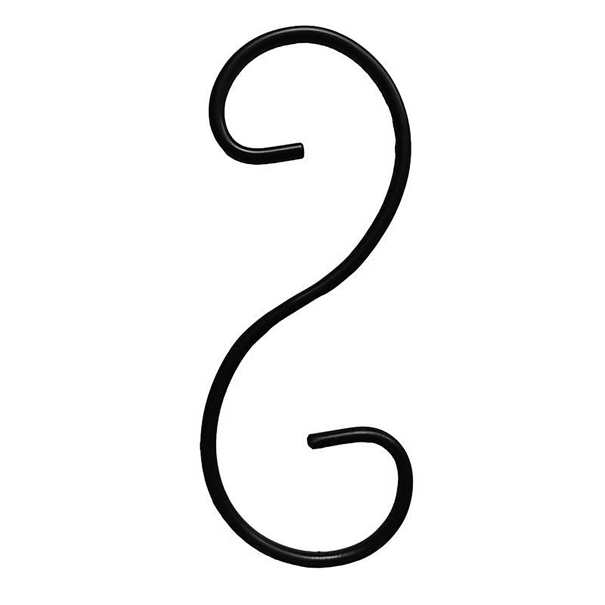 Living Accents - 58045 - Black Steel 6 In. H S Plant Hook 1 Pack
