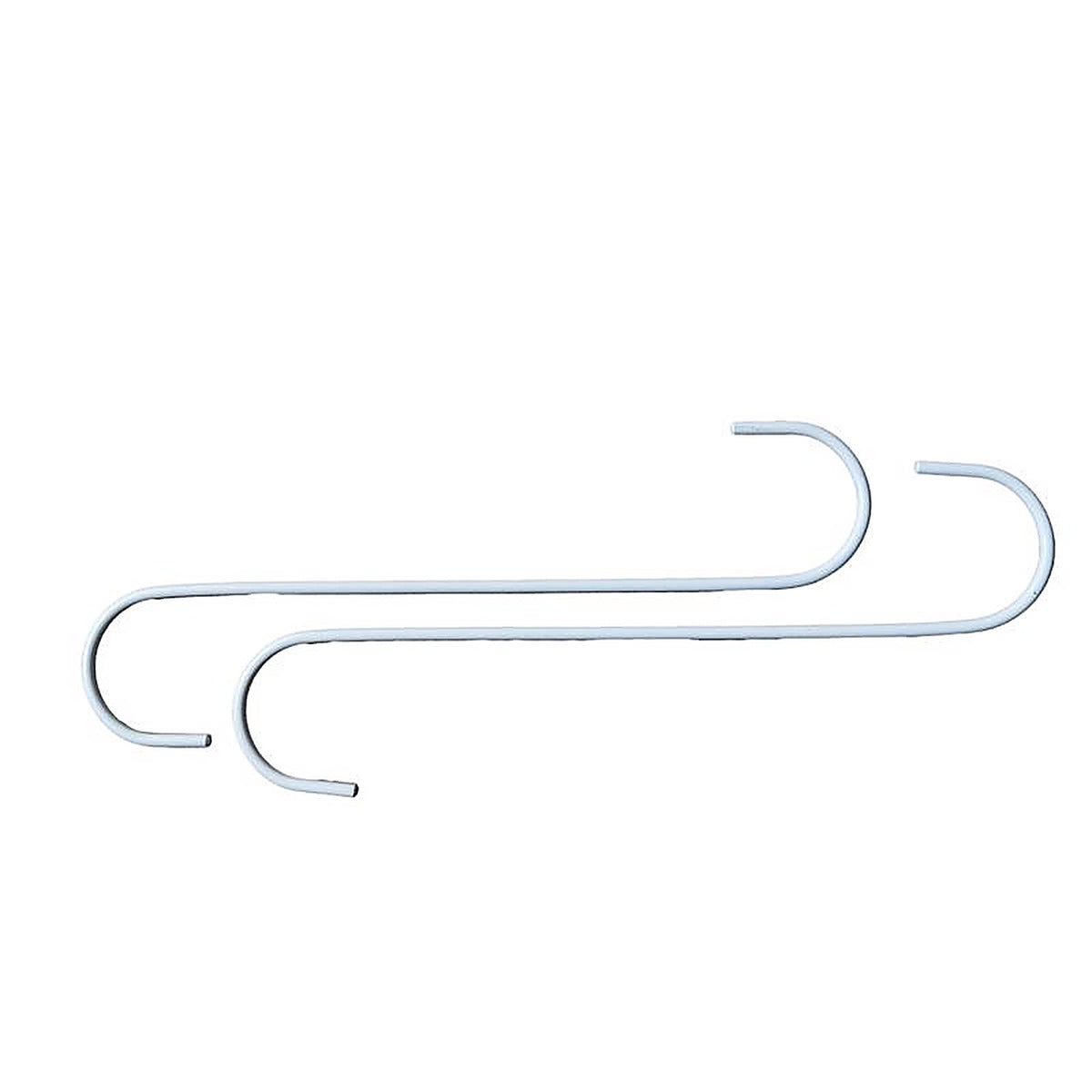 Living Accents - 58049 - White Steel 12 In. H S Extender Hook 2 Pack