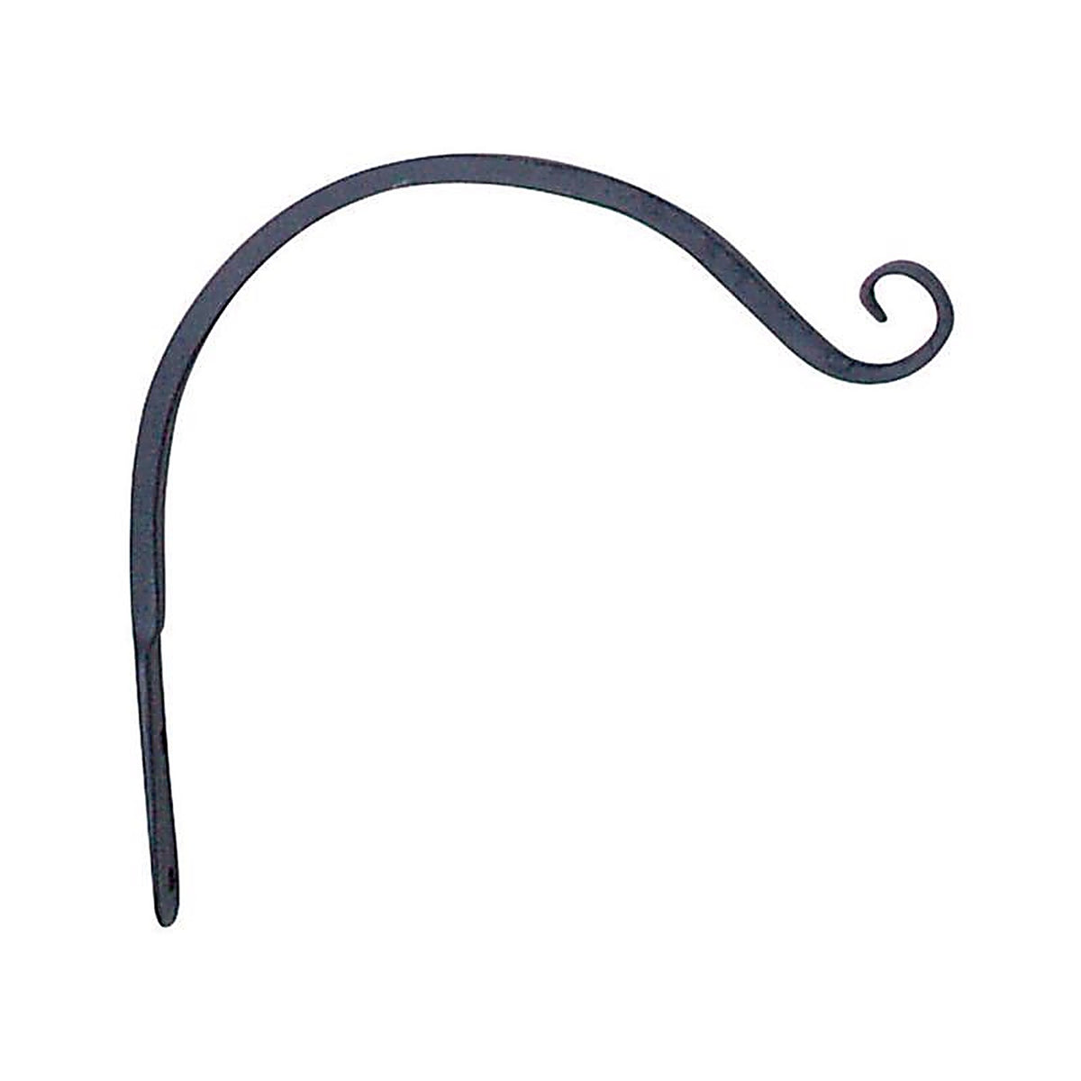 Living Accents - 58013 - Black Wrought Iron 12 In. H Curved Forged Plant Hook 1 Pack