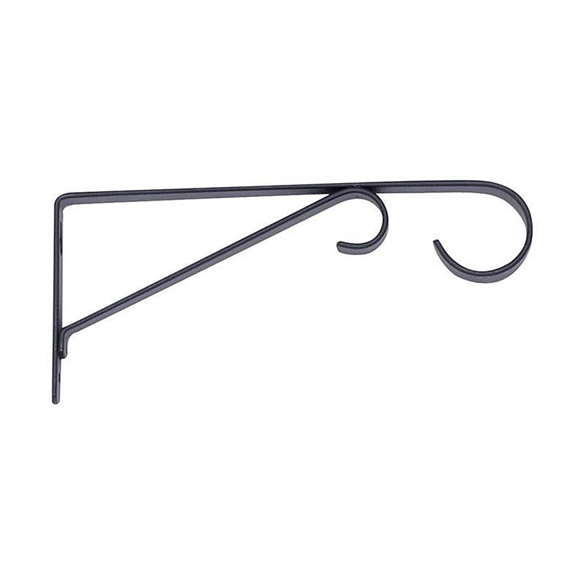 Living Accents - 58017 - Black Steel 9 In. H Straight with Loop Plant Hook 1 Pack