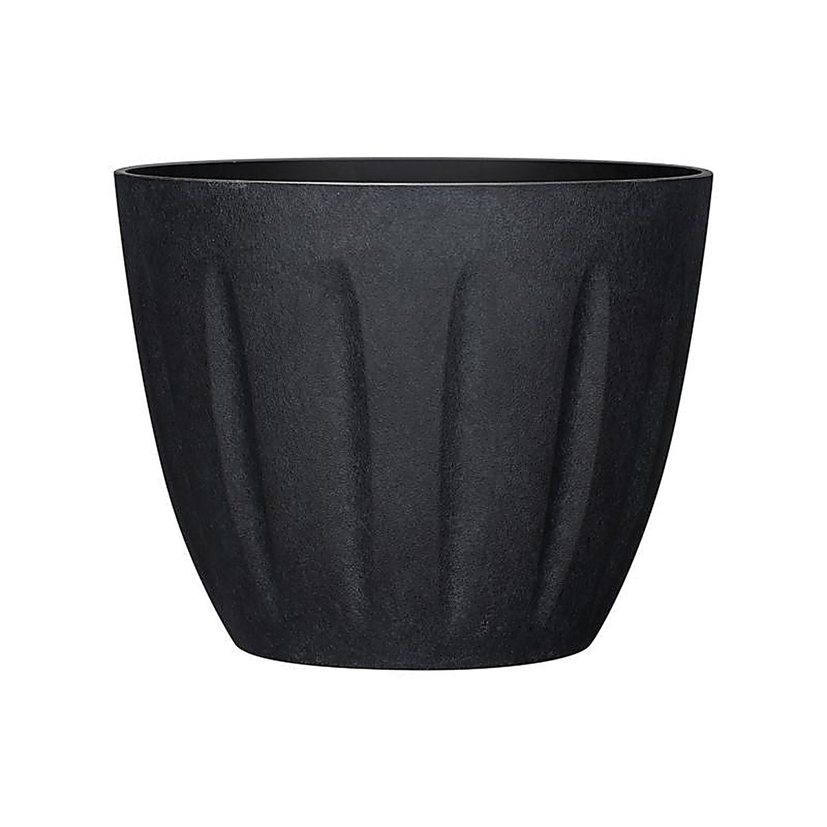 L&G Solutions - PVI8012TKJ - L&g 9.6 In. H X 12 In. W X 12 In. D X 12 In. D Polyresin Spritzer Planter Black