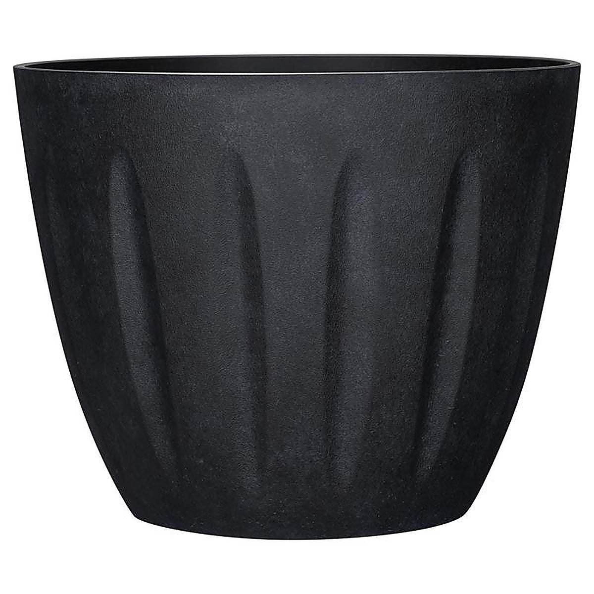 L&G Solutions - PVI8016TKJ - L&g 12.8 In. H X 16 In. W X 16 In. D X 16 In. D Polyresin Spritzer Planter Black