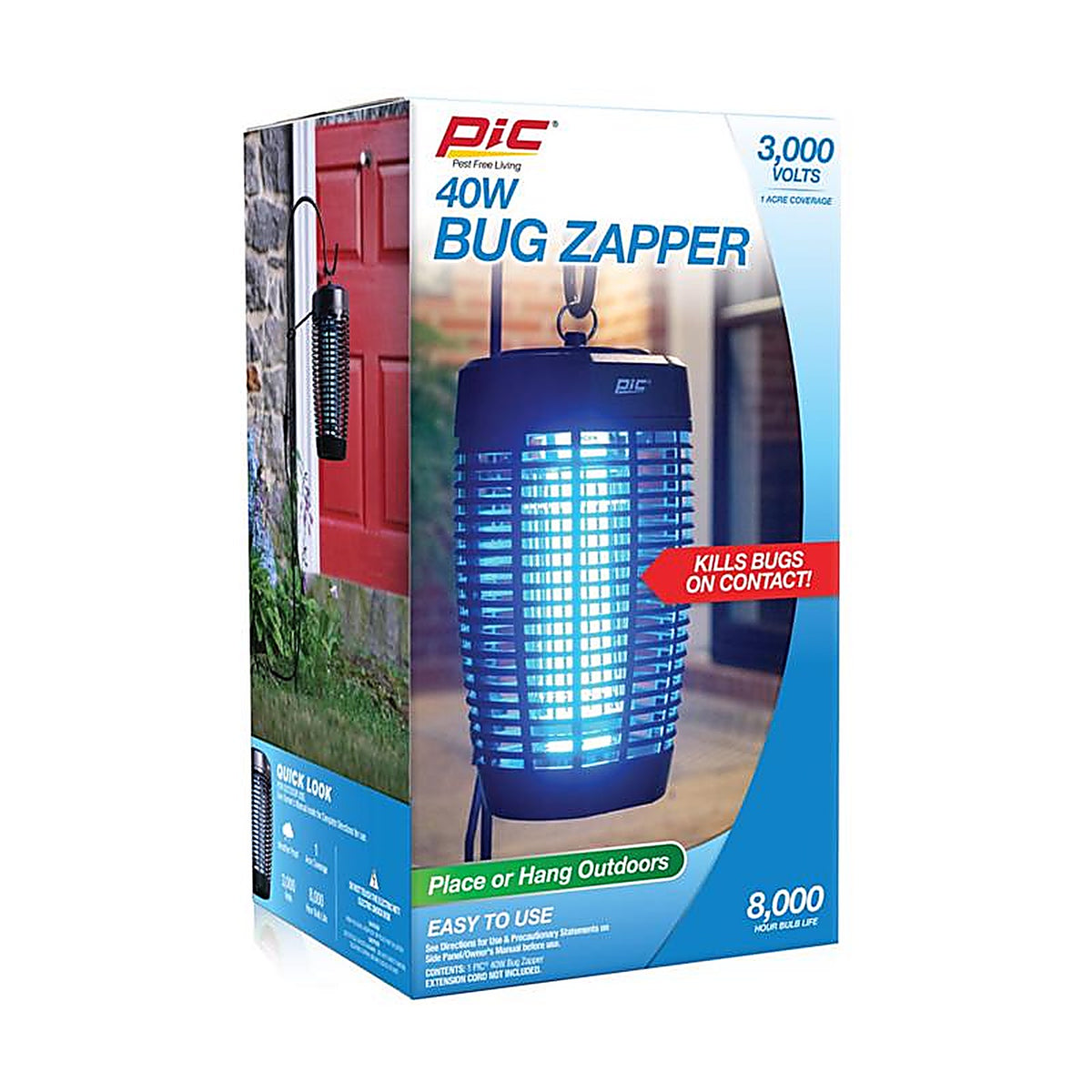 Pic - 40W-OCTZAP - Outdoor Bug Zapper 1 Acre 40 W