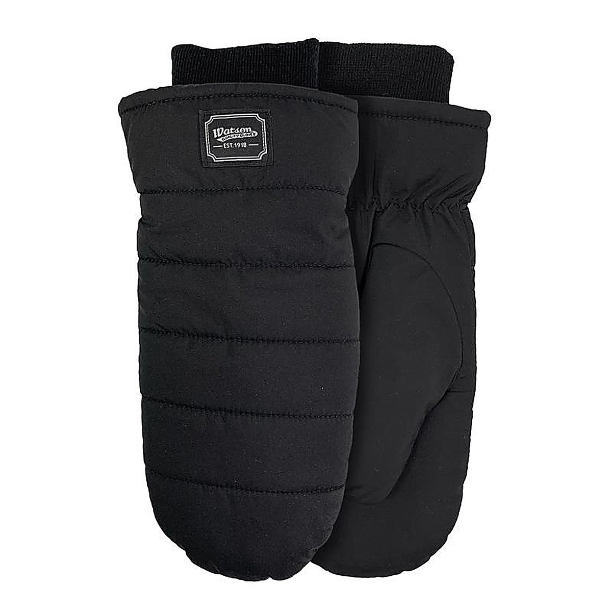 Watson Gloves - 9593B-S - S Taslon Puffer Mitt Black Cold Weather Gloves