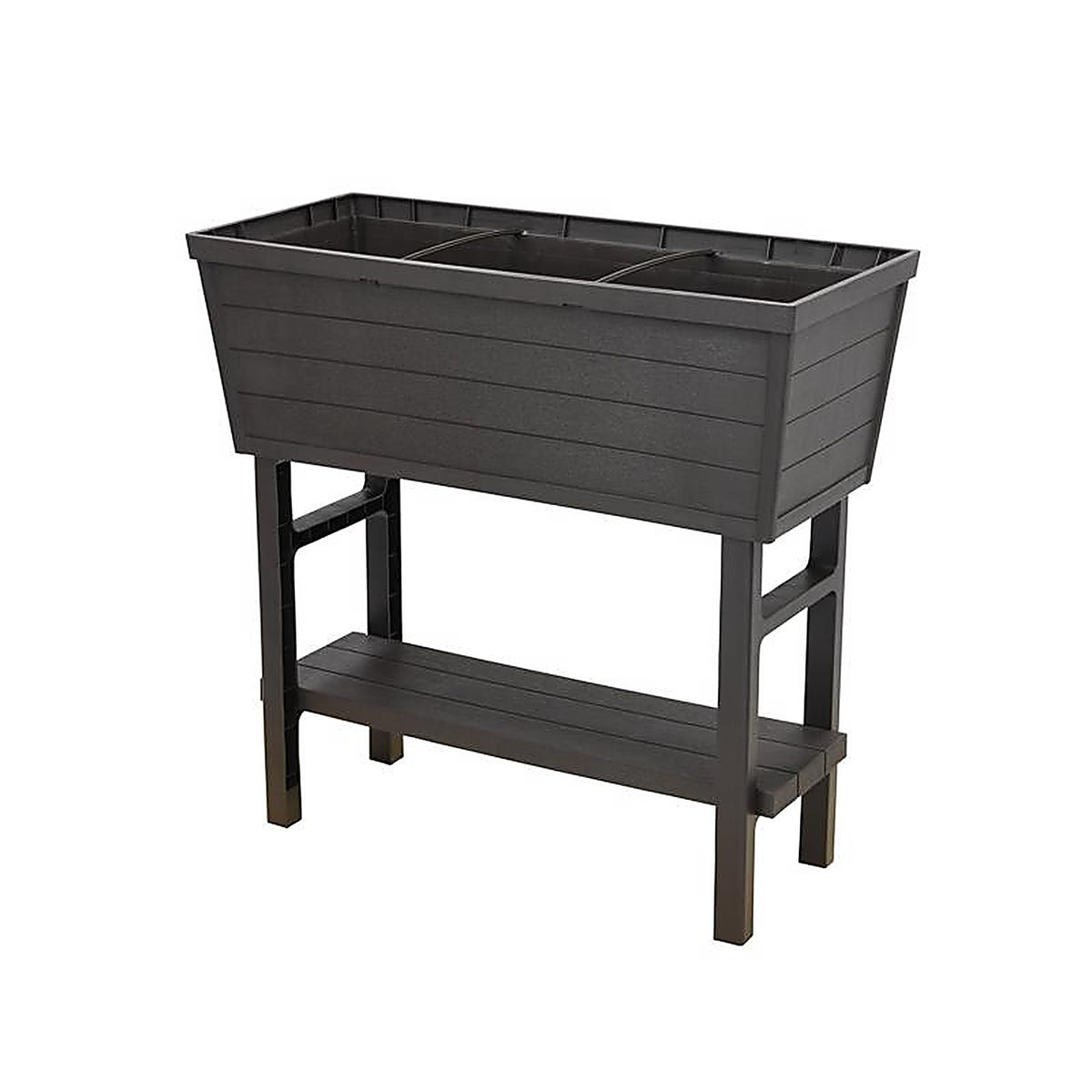Polymer Outdoor - 999-2200-POP - Products 31 In. H X 32.25 In. W X 14.5 In. D Pp Plastic Elevated Garden Box Brown