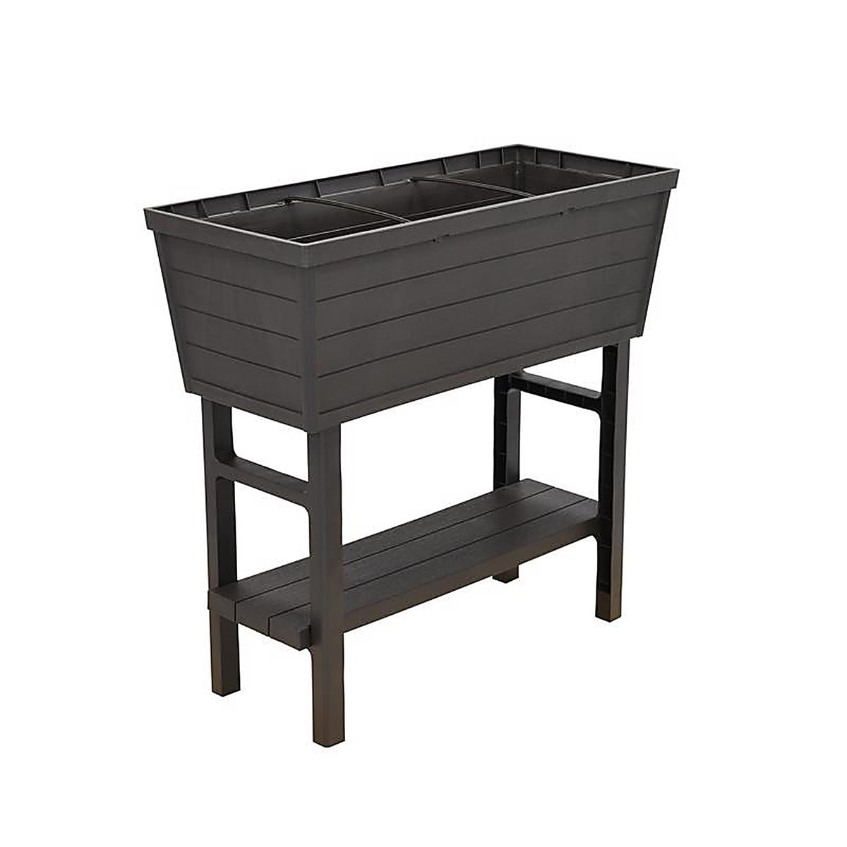 Polymer Outdoor - 999-2200-POP - Products 31 In. H X 32.25 In. W X 14.5 In. D Pp Plastic Elevated Garden Box Brown