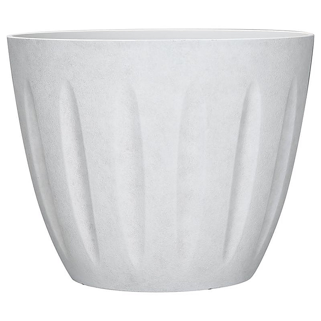 L&G Solutions - PVI8016TWJ - L&g 12.8 In. H X 16 In. W X 16 In. D X 16 In. D Polyresin Spritzer Planter White