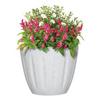 L&G Solutions - PVI8016TWJ - L&g 12.8 In. H X 16 In. W X 16 In. D X 16 In. D Polyresin Spritzer Planter White