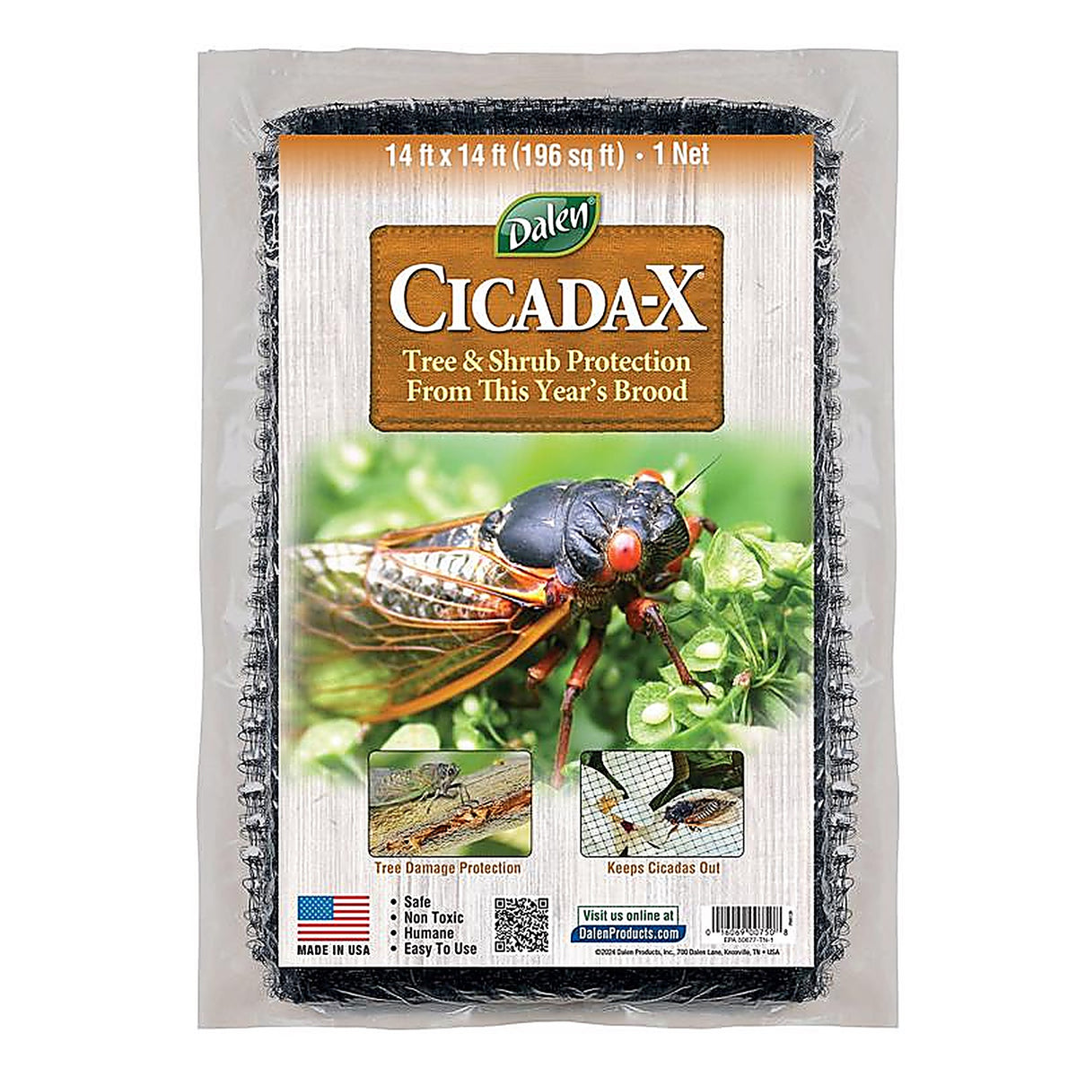 Dalen - INC-14 - 14 Ft. L X 14 Ft. W 1 Pack Cicada Netting