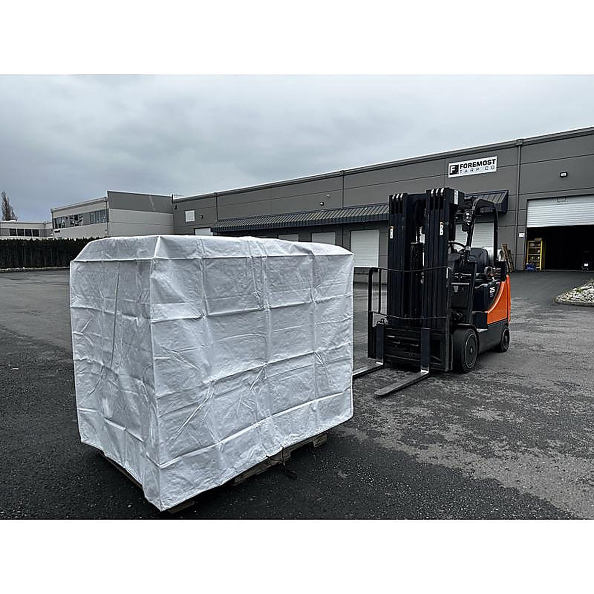 Dry Top - 43454 - 5 Ft. W X 4 Ft. L Heavy Duty Polyethylene Pallet Cover White