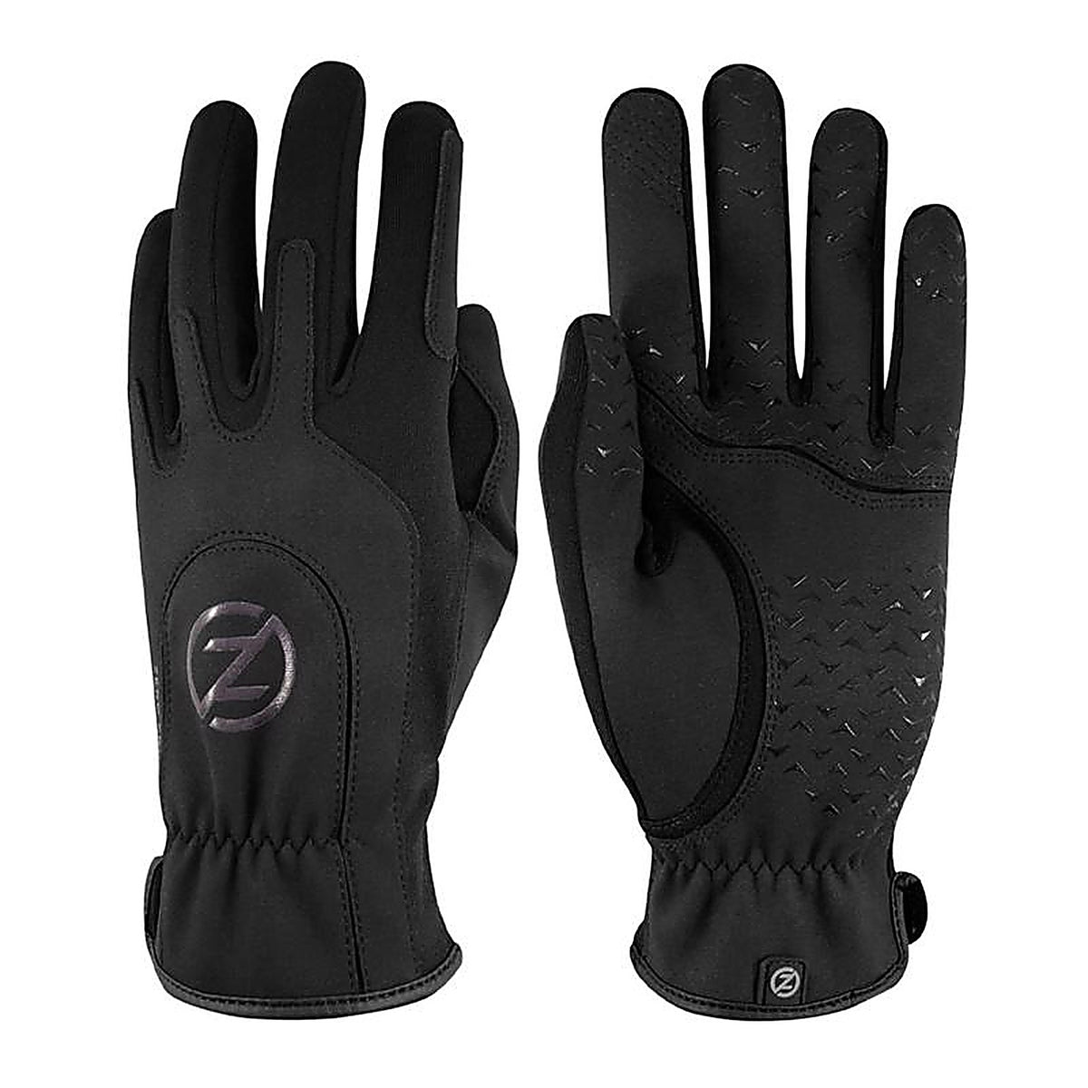 Zero Friction - AW11001 - One Size Fits All Silicone Black Gloves