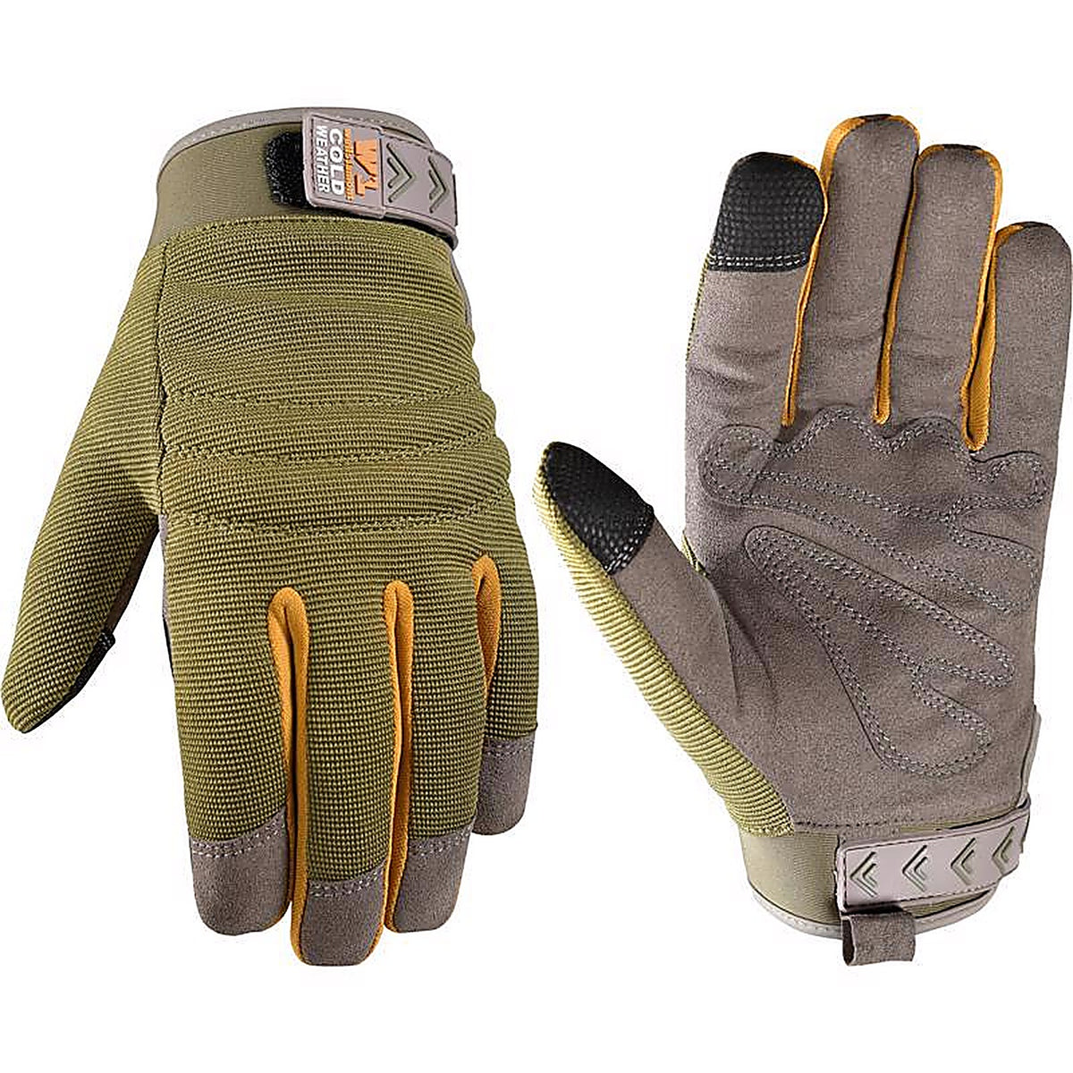 Wells Lamont - 7809MG - Womens Indoor/Outdoor Winter Work Gloves Olive M 1 Pair