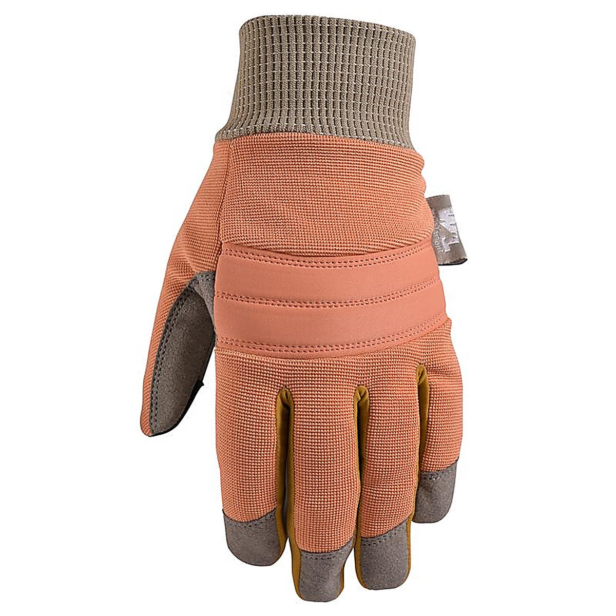 Wells Lamont - 7808DL - Womens Outdoor Winter Gloves Gray/Orange L 1 Pair