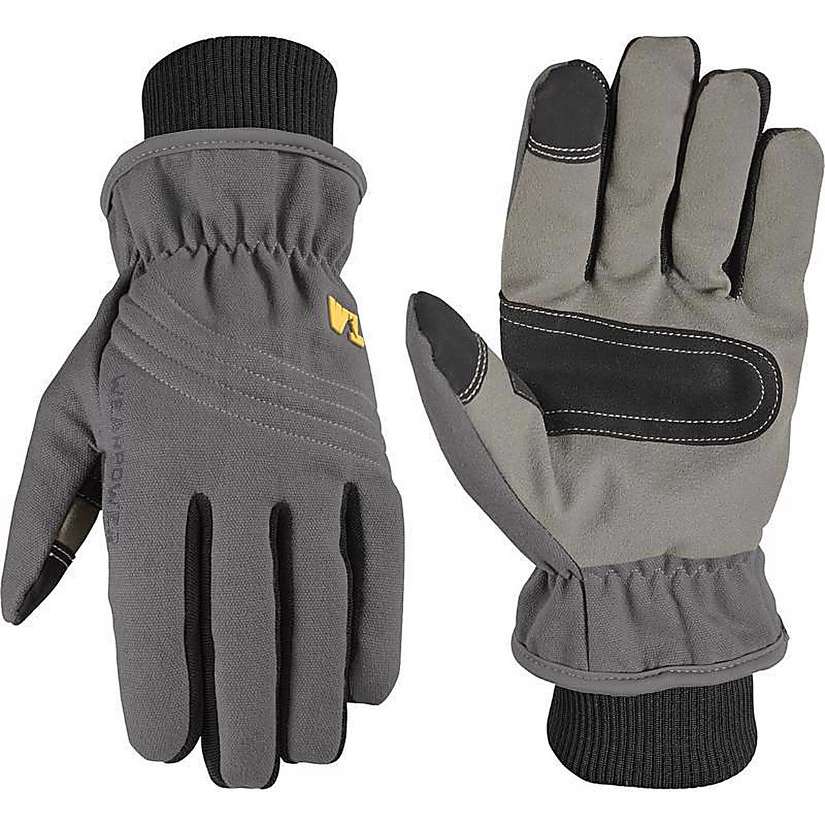 Wells Lamont - 7748L - Mens Outdoor Winter Work Gloves Black/Gray L 1 Pair