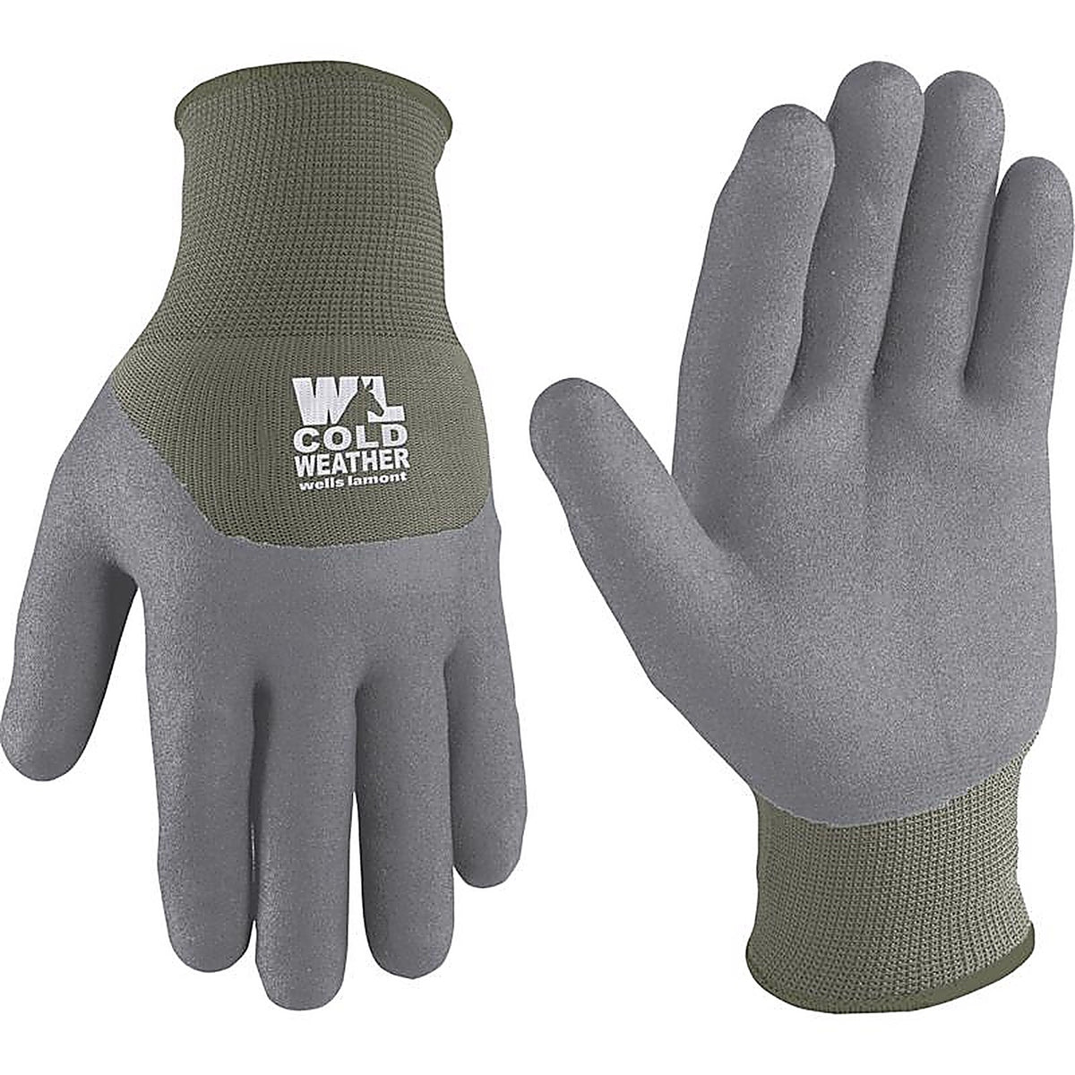 Wells Lamont - 554GS - Womens Outdoor Cold Weather Winter Work Gloves Gray/Green S 1 Pair
