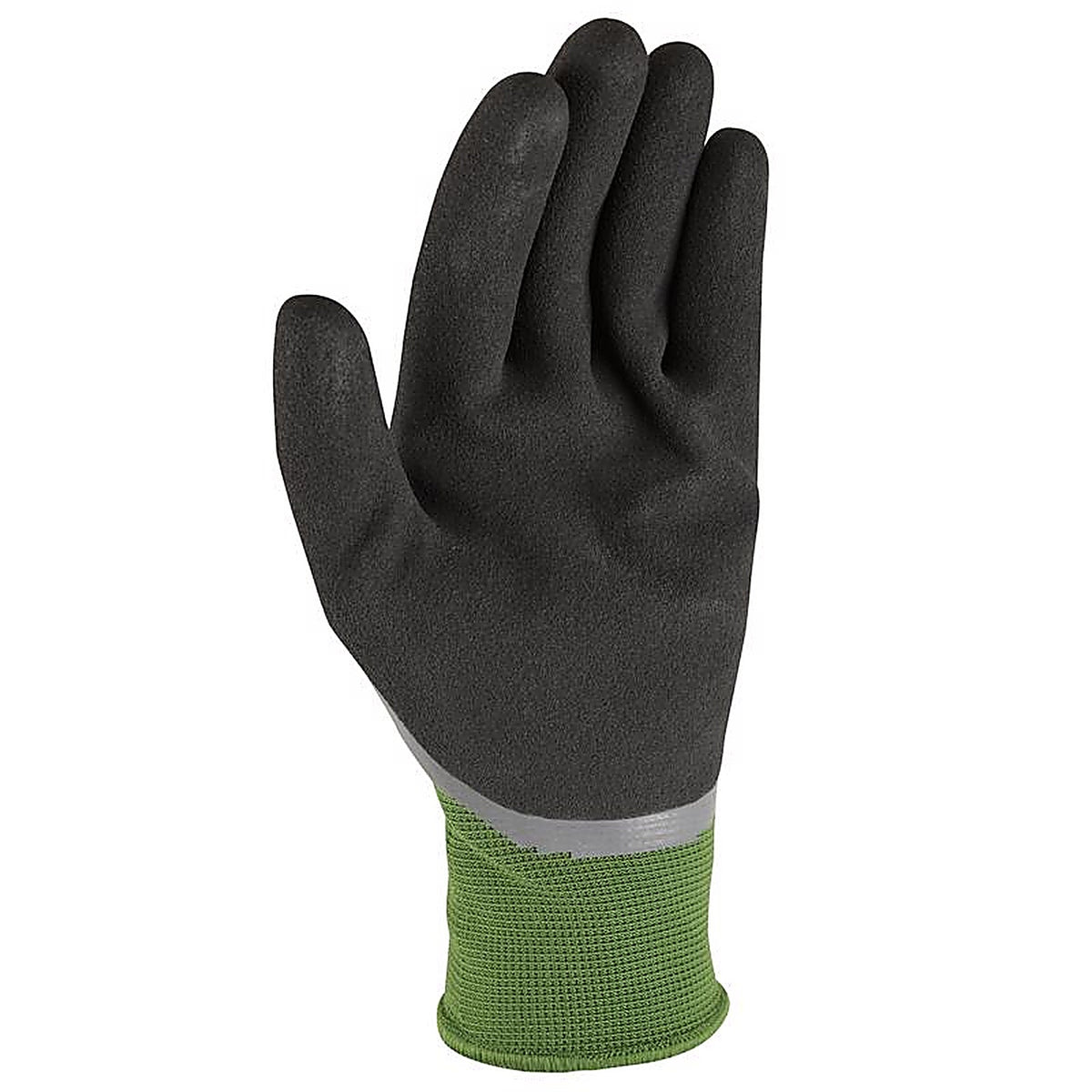 Wells Lamont - 609M-300 - Mens Indoor/Outdoor Latex Coated Grip Gloves Gray/Green M 1 Pair