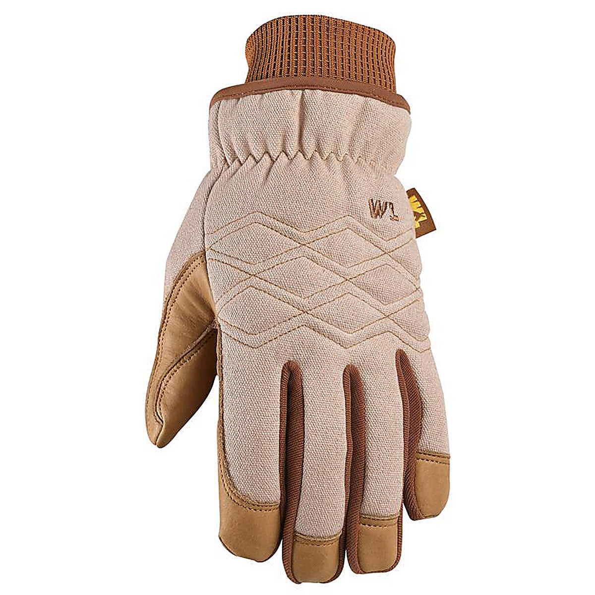 Wells Lamont - 3253M-700 - Hydrahyde Womens Indoor/Outdoor Canvas Work Gloves Brown M 1 Pair