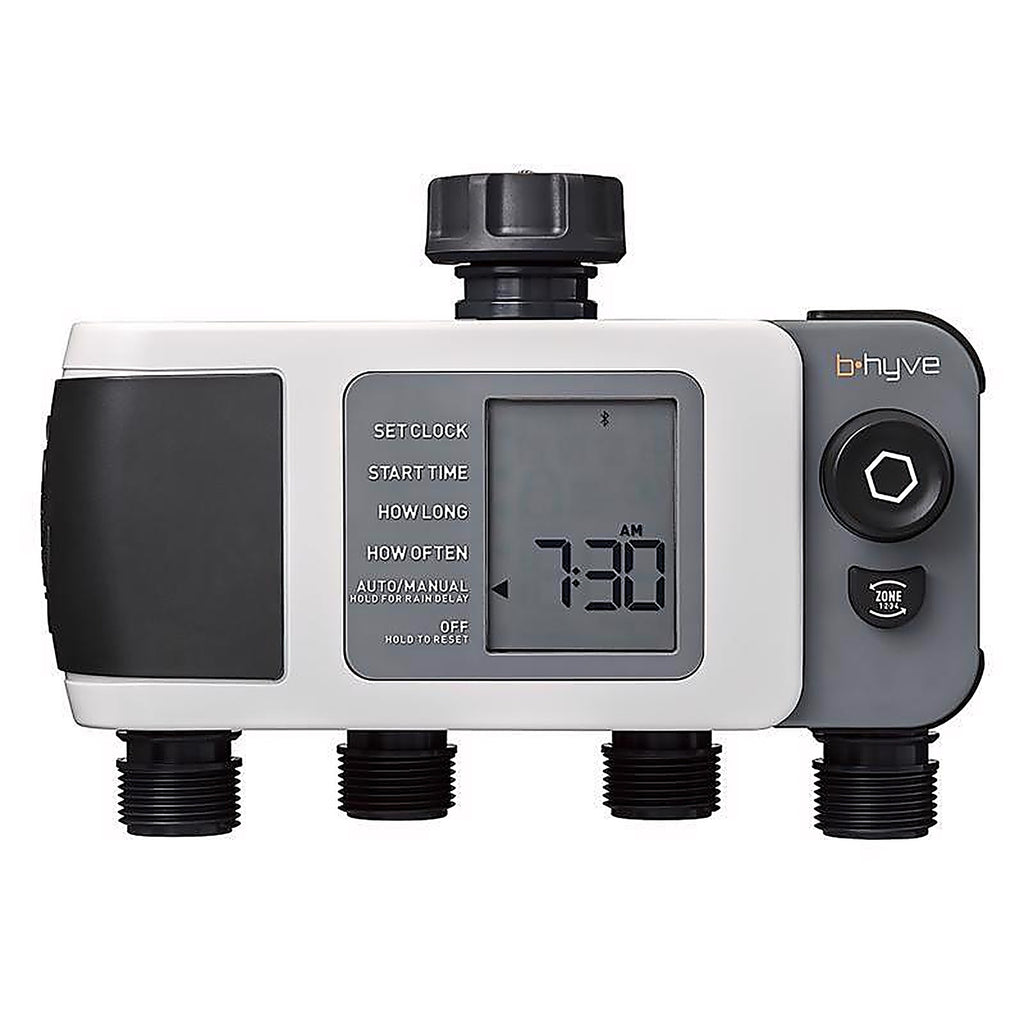 Orbit - 24634 - B-Hyve Programmable 4 Zone Bluetooth Sprinkler Timer