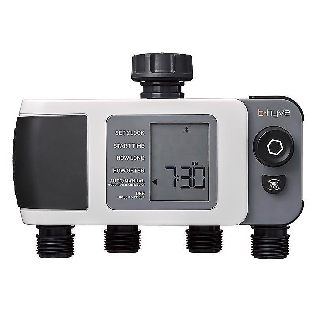 Orbit - 24634 - B-Hyve Programmable 4 Zone Bluetooth Sprinkler Timer