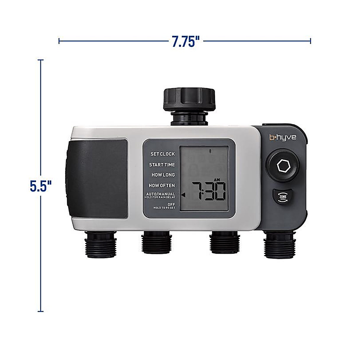 Orbit - 24634 - B-Hyve Programmable 4 Zone Bluetooth Sprinkler Timer