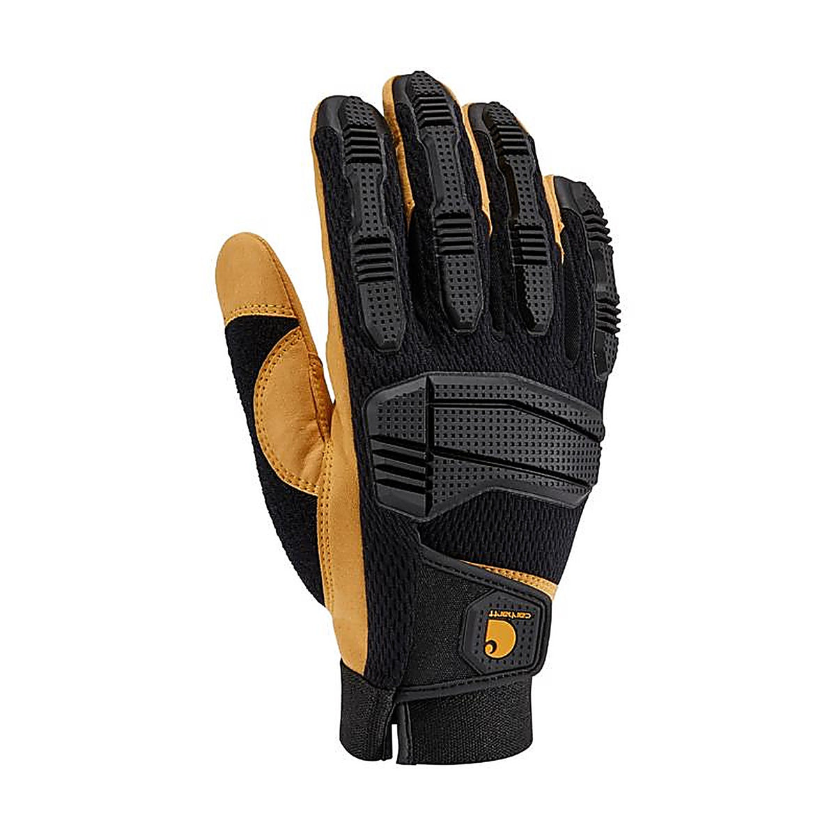 Carhartt - GD0796MBLKBLYXL - Mens Indoor/Outdoor Knuckler Gloves Black/Yellow XL 1 Pair