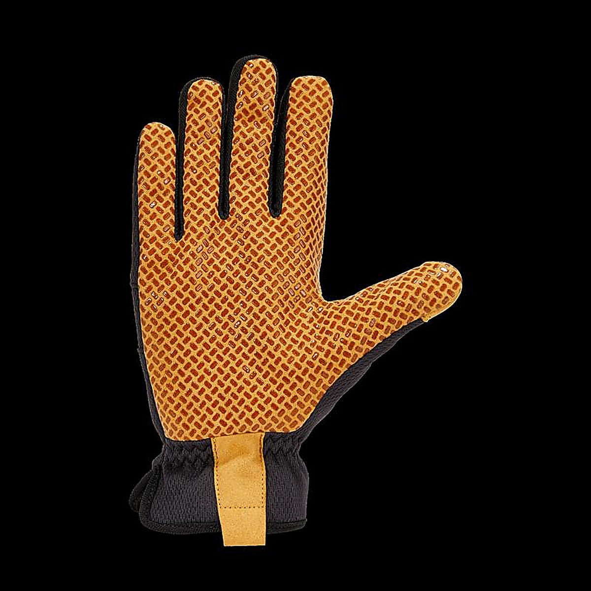 Carhartt - GD0824MBLKBLY-L - Mens Indoor/Outdoor Grip Gloves Black/Yellow L 1 Pair