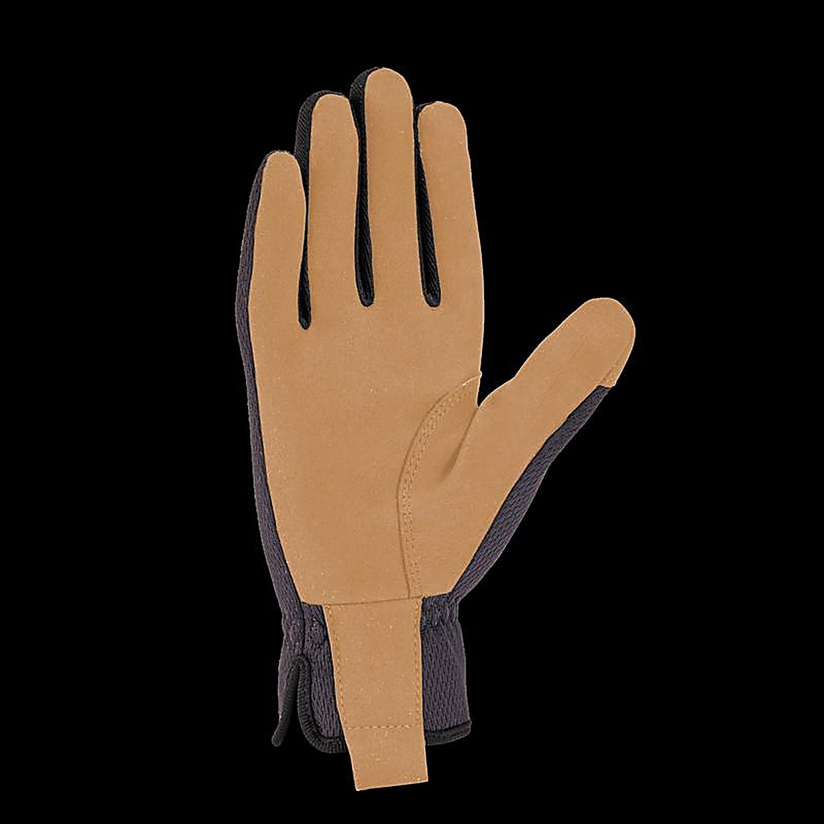 Carhartt - GD0794MBLKBLY-L - Mens Indoor/Outdoor Open Cuff Work Gloves Beige/Black L 1 Pair