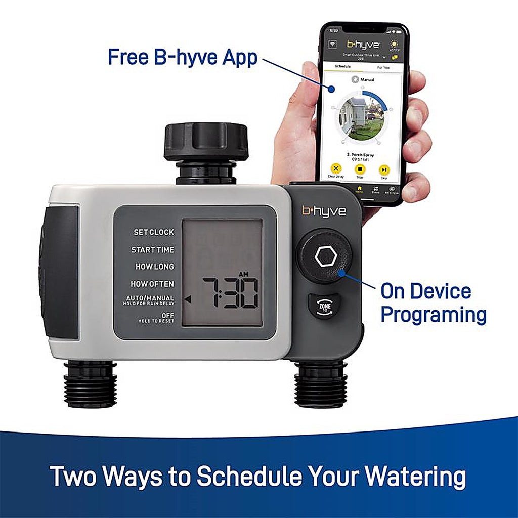 Orbit - 21632 - Byhve Programmable 2 Zone Wifi Hose Faucet Timer