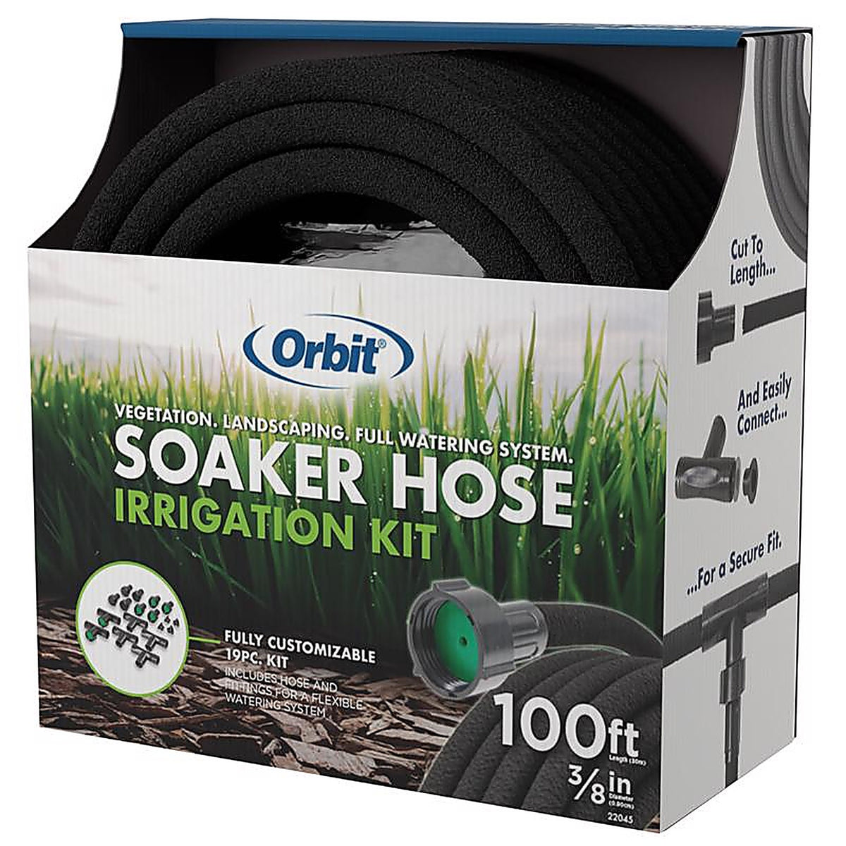Orbit - 22045 - 3/8 In. D X 100 Ft. L Medium Duty Soaker Hose Kit