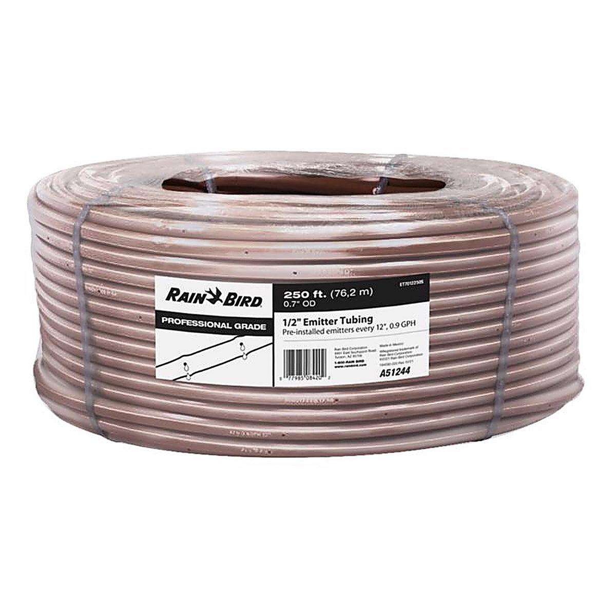 Rain Bird - ET7012250S - Polyethylene Drip Irrigation Emitter Tubing 1/2 In. D X 250 Ft. L
