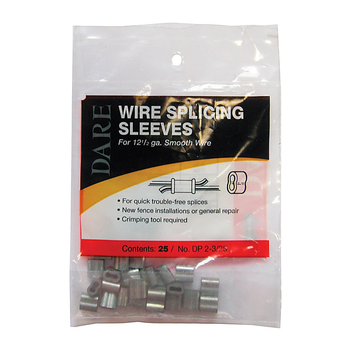 Dare - DP2-3/25 - Wire Splicing Sleeve Silver