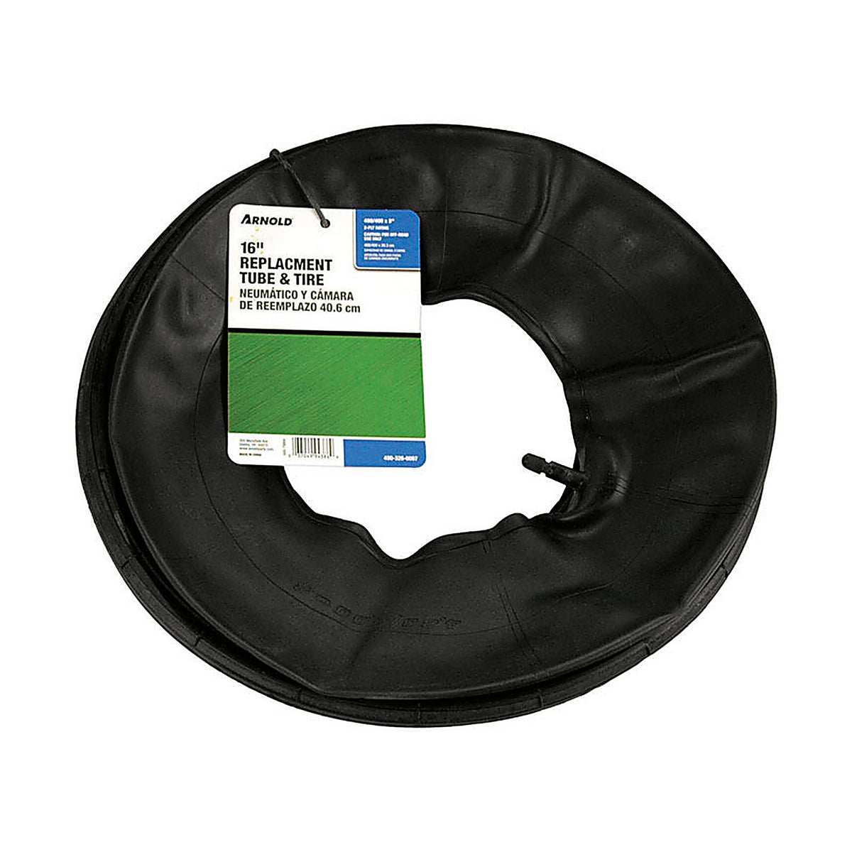 Arnold 490-326-0007 8 in. Dia. x 16 in. Dia. 500 lb. capacity Wheelbarrow Inner Tube Rubber