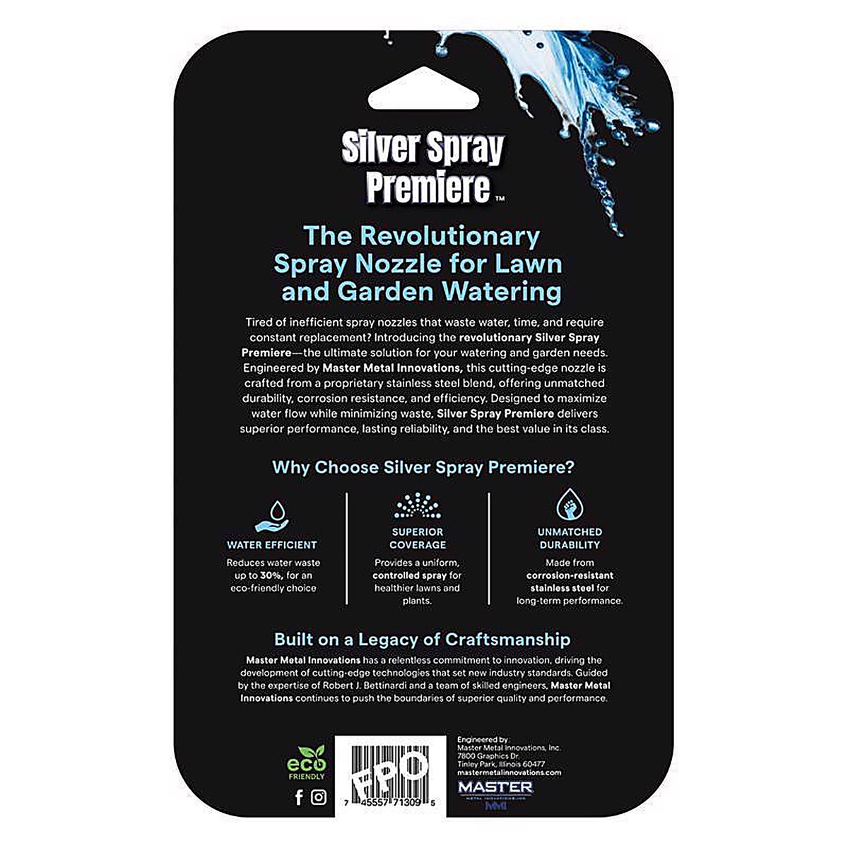 Silver Spray Premiere - SN32525 - Adjustable Stainless Steel Spray Nozzle